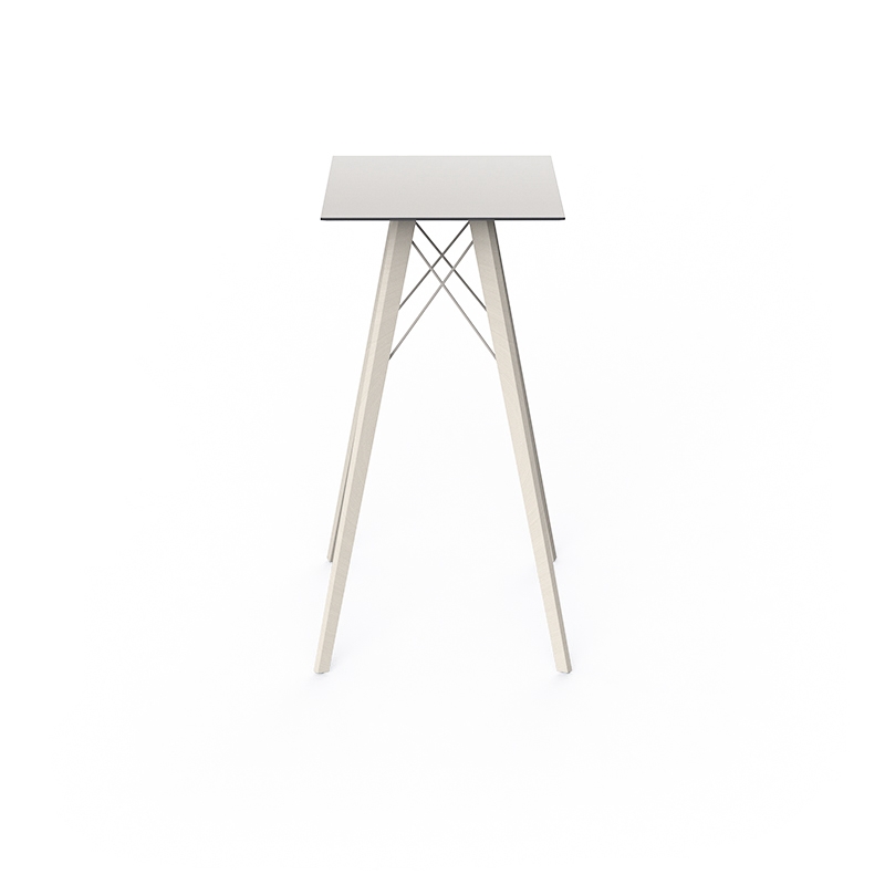 098109 Высокий квадратный стол деревянный Vondom Faz