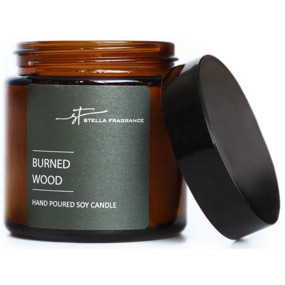 Свеча ароматизированная в стакане Burned Wood 7 см 89012473 STLM-2199449 STELLA FRAGRANCE 
