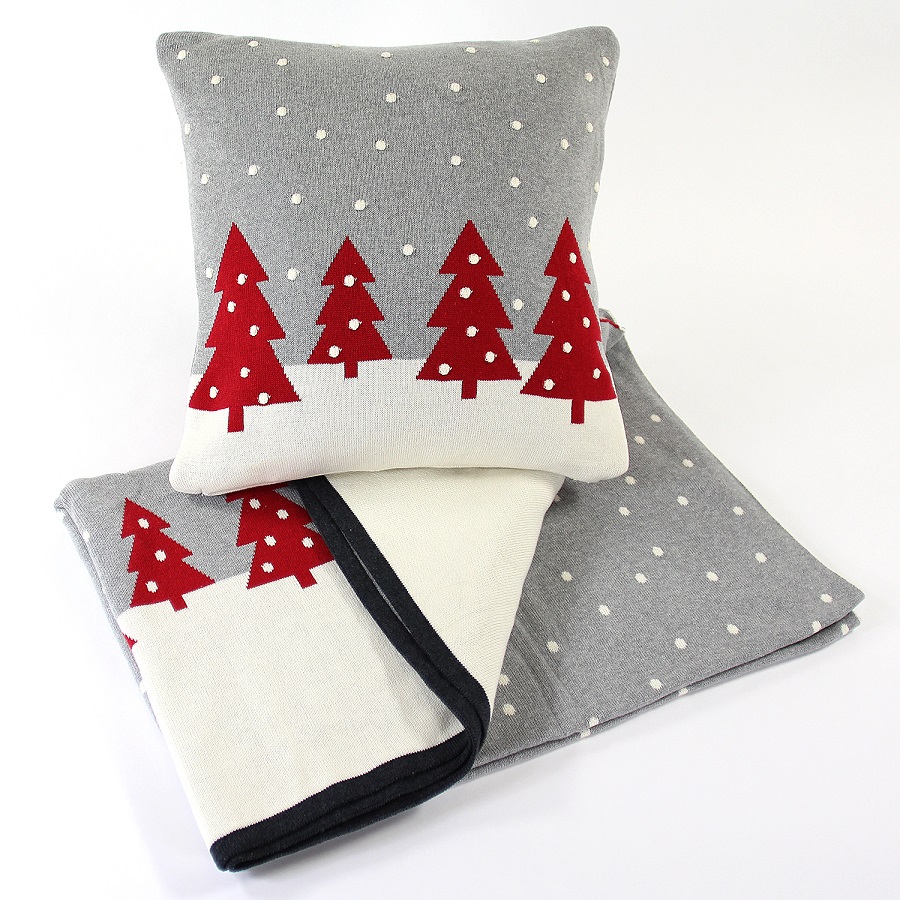 en_ny0050 Подушка с орнаментом christmas story one, 45х45 см EnjoyMe  - Вид №2