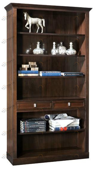 SELVA Открытый деревянный книжный шкаф с ящиками Sophia 8405