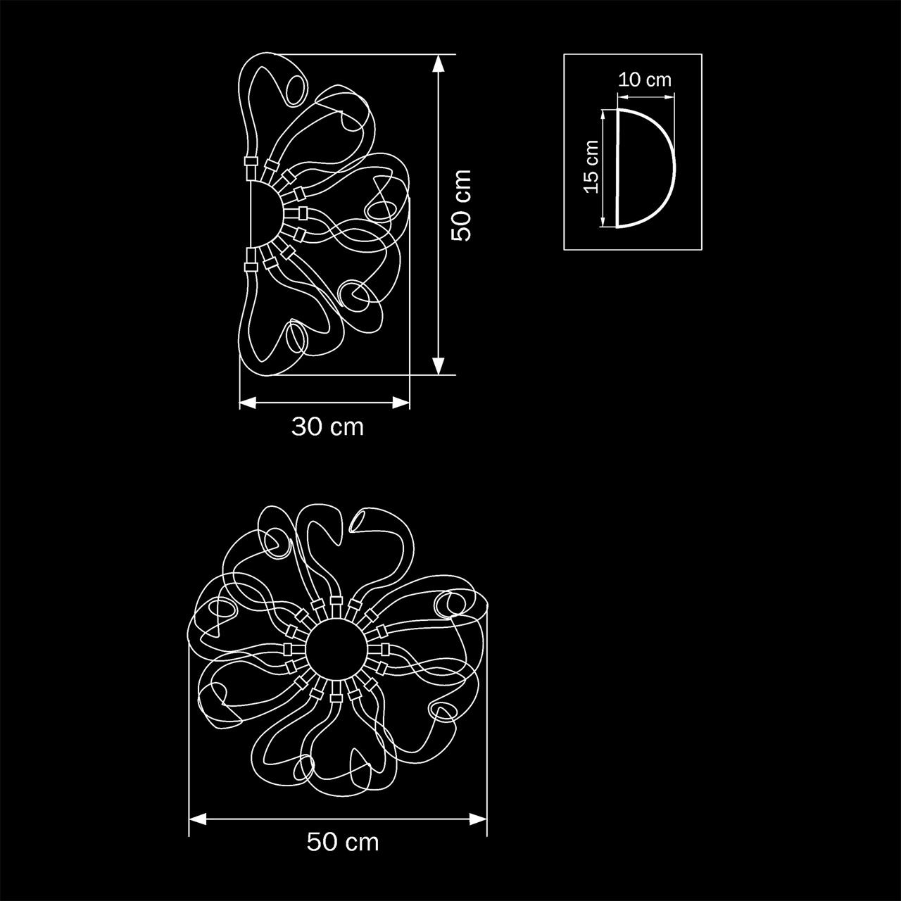 Бра Lightstar Stella 892668 LIGHTSTAR ОРИГИНАЛЬНЫЕ 079331 Прозрачный;розовый  - Вид №1