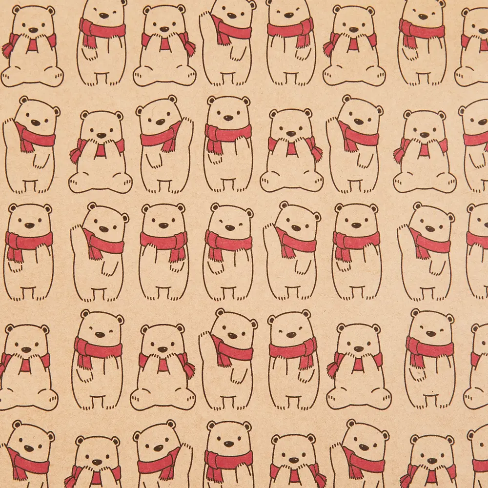 Симфония | Декоративная бумага «Мишки» для творчества и упаковки 85631244