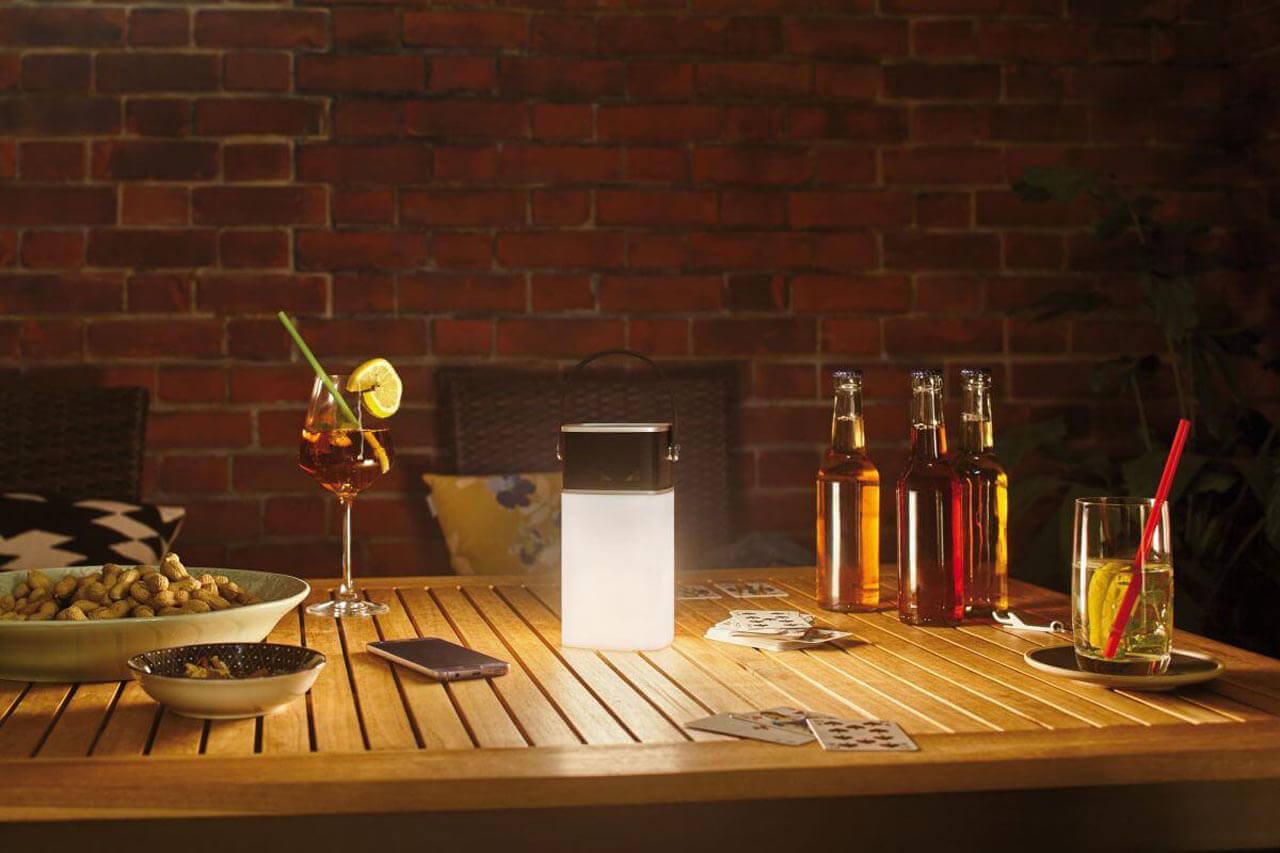 Переносной фонарь серый Paulmann Accu Tablelamp Clutch 94211 PAULMANN ACCU TABLELAMP, ФОНАРЬ 00-3899664 Серый  - Вид №1