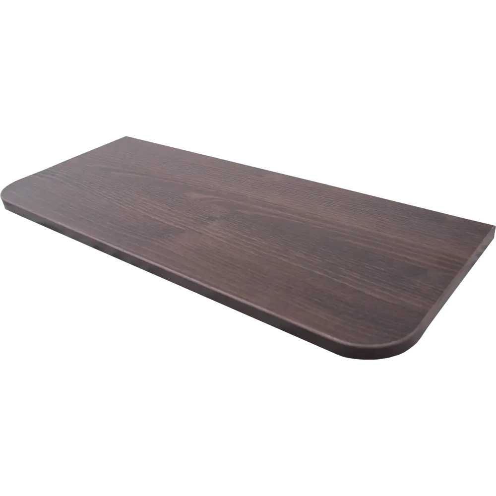 Santreyd Полка угловая закруглённая 60×25 см дуб термо тёмный 82036099 STLM-0018086