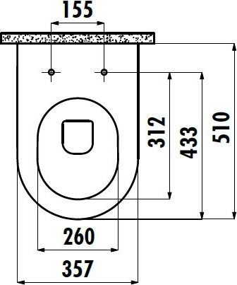 FE320-11AM00E-0000 FREE Унитаз подвесной АНТРАЦИТ Creavit Free - Вид №4