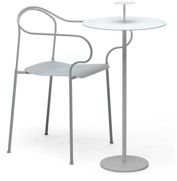 Nola Industrier Круглый высокий стол из стали Kyparn sun-id-1464896 - Вид №1