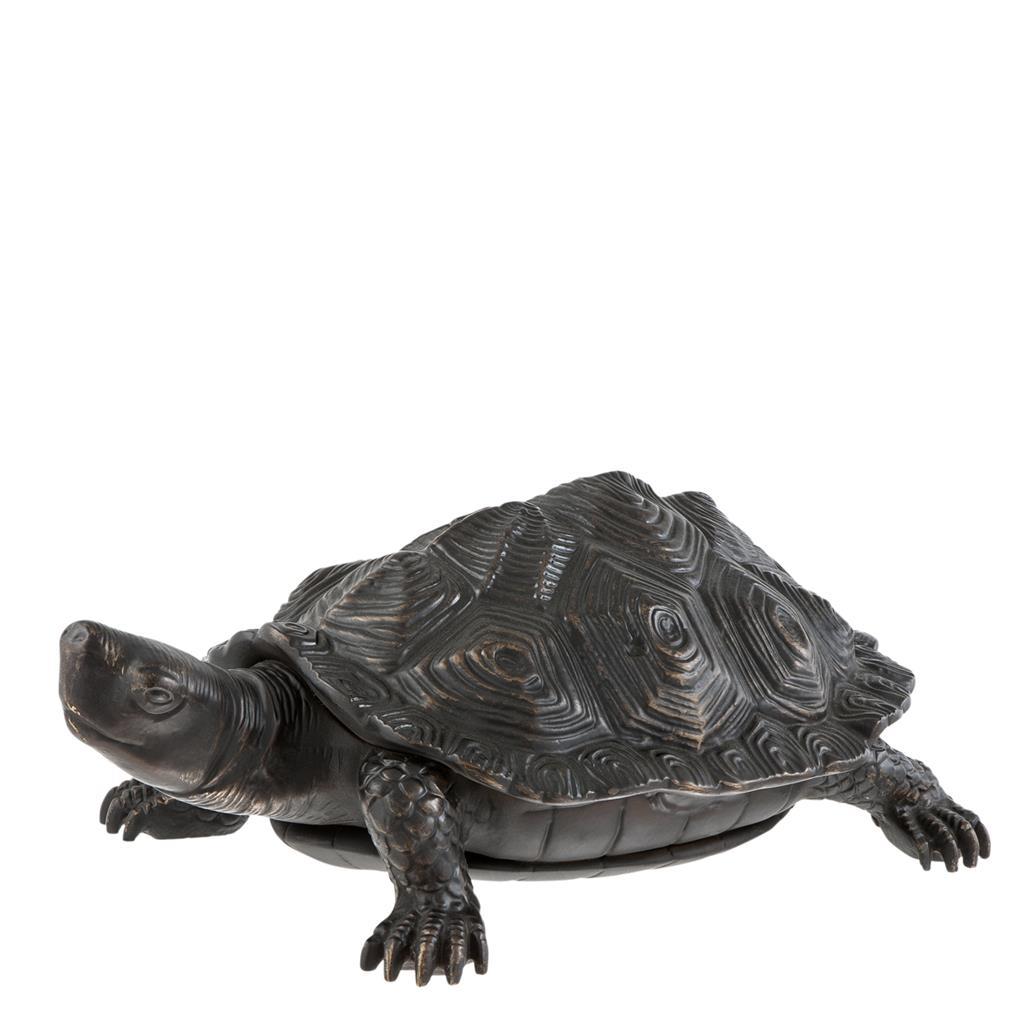Статуэтка декоративная металлическая 14х9 см черная Turtle EICHHOLTZ EICHHOLTZ 062761 Бронза;черный  - Вид №1