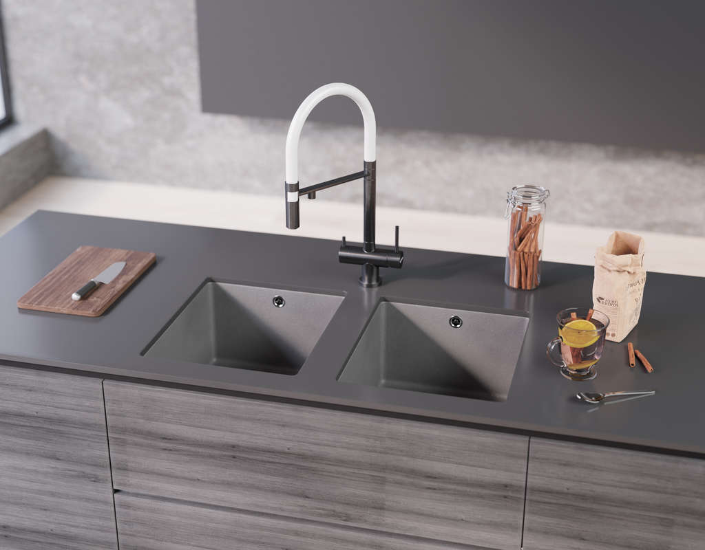 Кухонная мойка Bosen 38-U BL OMOIKIRI 4993157 - Вид №1