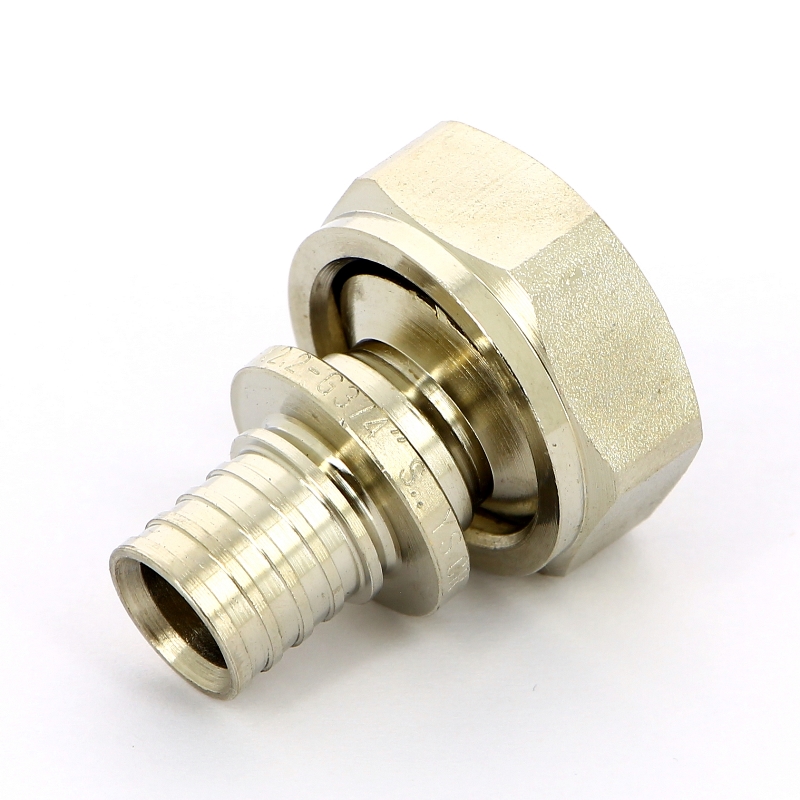 Соединитель надвижной-В Rehau 16 x 3/4"EK никелированный, DZR-латунь 169175 - Вид №2