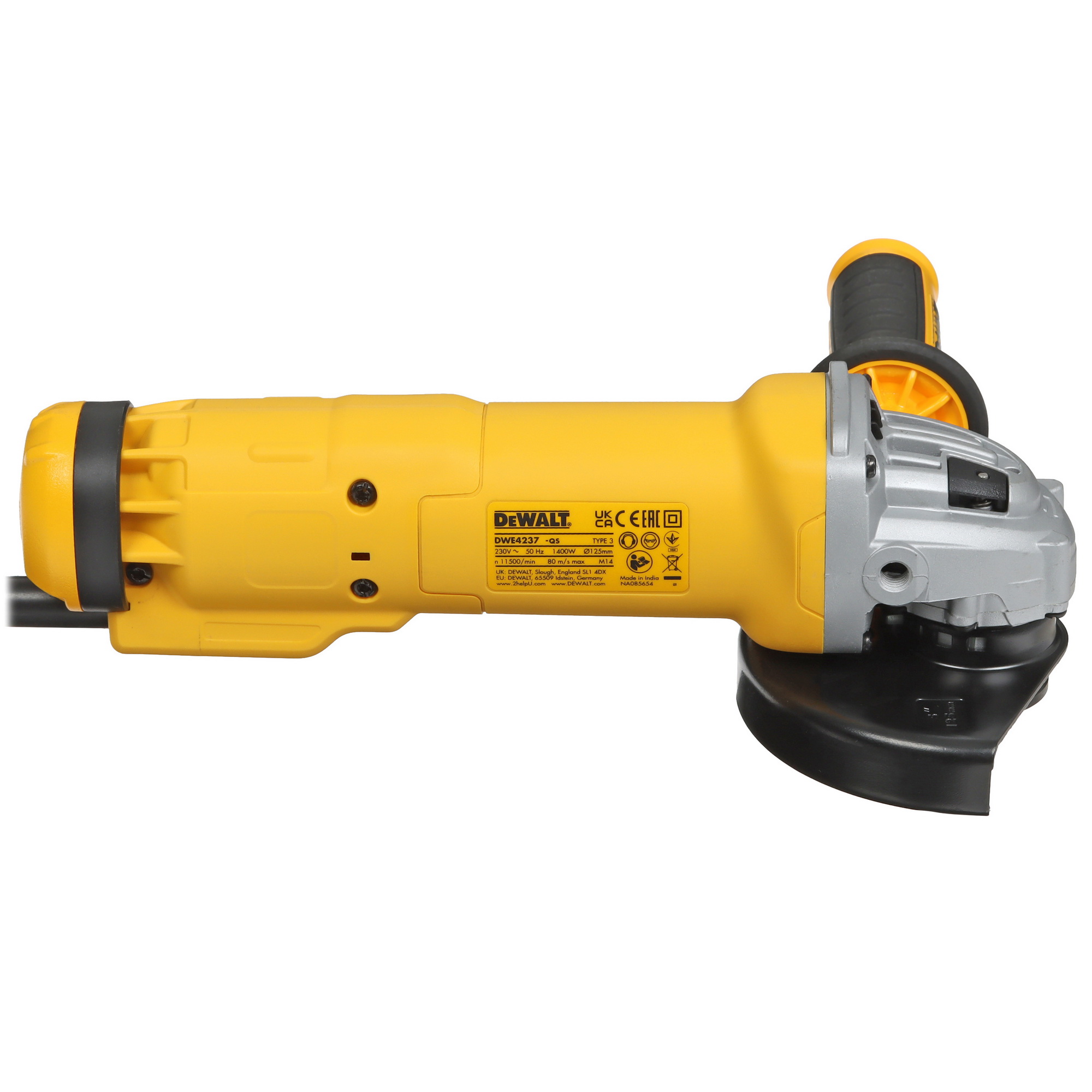 Углошлифовальная машина (УШМ) DeWalt DWE4237-QS 5455809 STDN-0057023 - Вид №3