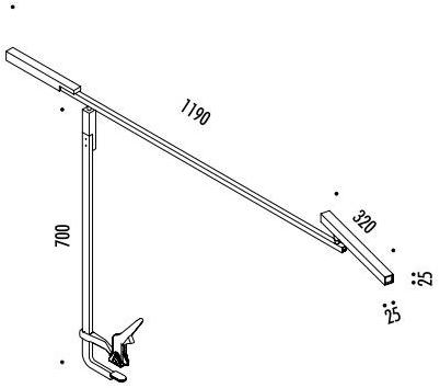DAVIDE GROPPI Настольная светодиодная лампа с зажимом Morsetto sun-id-1422266 - Вид №3