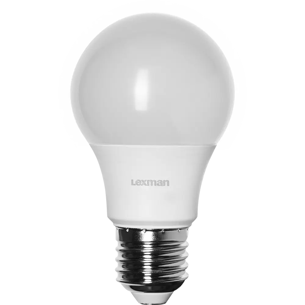 LEXMAN Светодиодная лампа E27 матовая груша 7Вт теплый свет 82991559 STLM-0923123 - Вид №1
