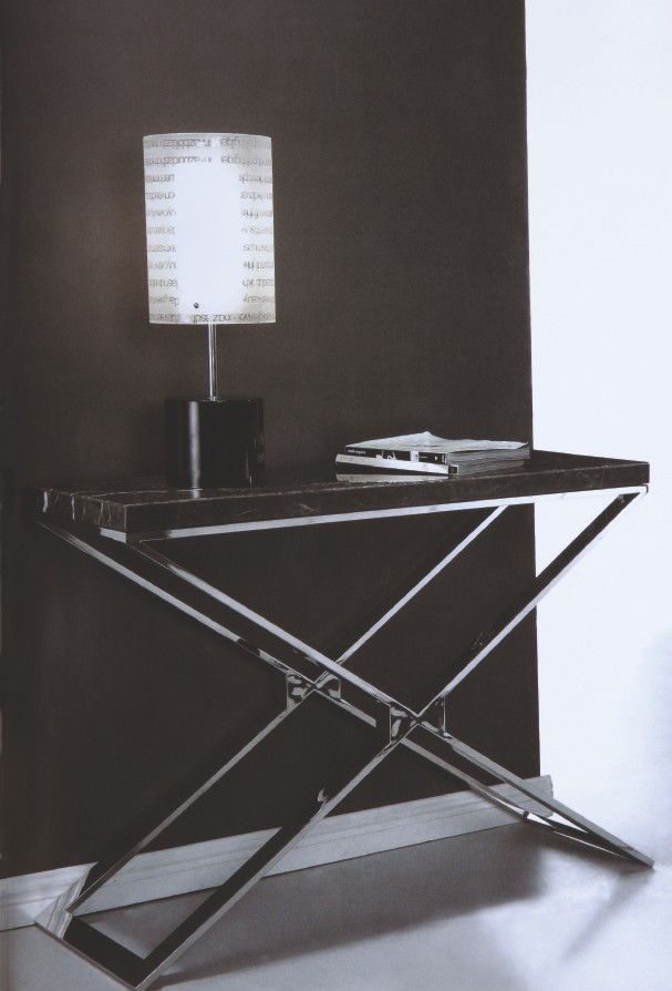 Консоль темно-серая с мраморной столешницей Botella ДОМАШНЯЯ ОБСТАНОВКА SKY 045165 Серый Santreyd - Вид №3