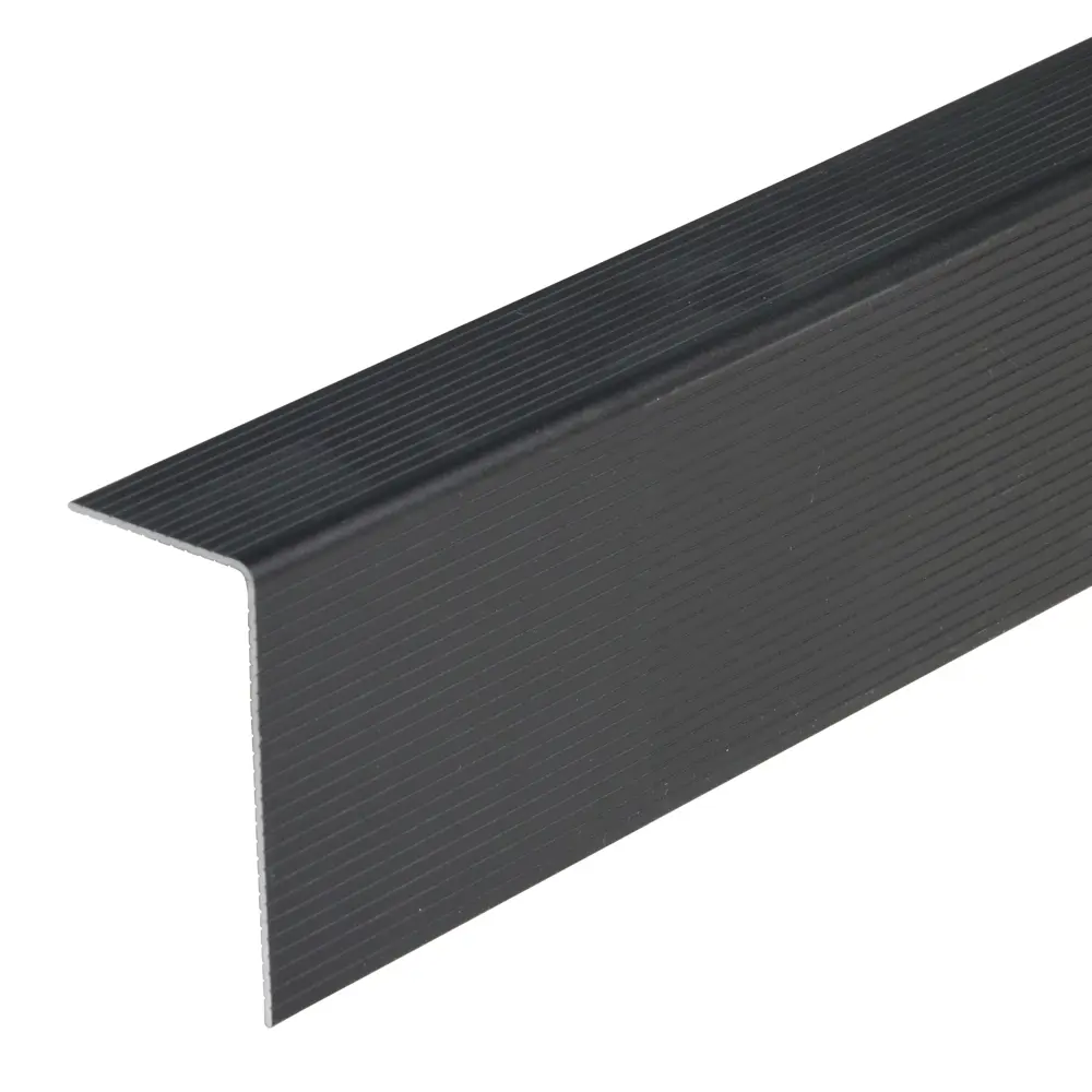 Профиль алюминиевый угловой Terradeck 52 30x60x3000 мм цвет черный 87007493 STLM-2049661 