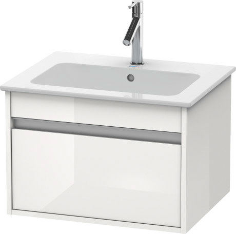 KT641805151 Тумбочка подвесная Ketho #KT6418 600 x 475 мм Сосна коричневая, декор Duravit - Вид №2
