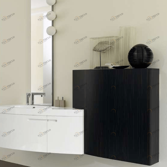 Комбинация ванной комнаты SY15 в отделке mineralmarmo/Ebano/Bianco MILLDUE SYMI SYMI15