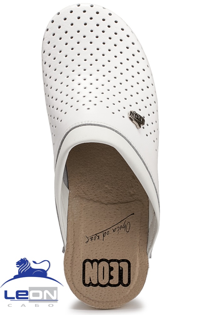 62027 Сабо "Leon LIGHT" мужские белые LEON  Сабо и сланцы размер 45  - Вид №1