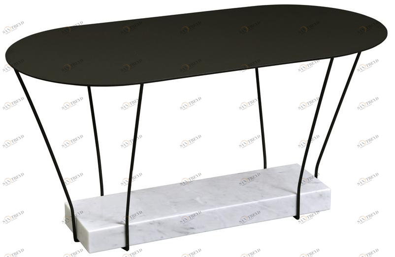 RADAR INTERIOR Овальный журнальный столик из металла Lest sun-id-1412964