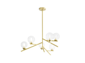 Светодиодный подвесной светильник из металла и боросиликатного стекла