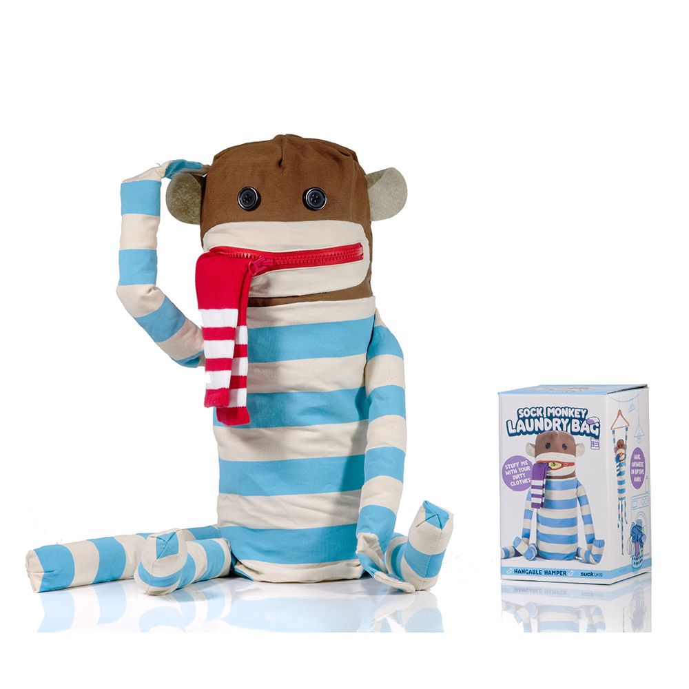 Мешок для белья разноцветные Monkey SUCK UK  00-3880724 Голубой;коричневый;красный;разноцветный  - Вид №2