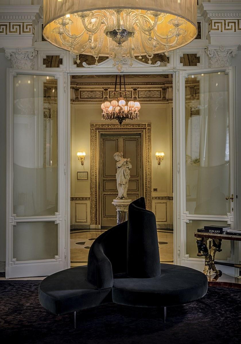 edra Изогнутый бархатный диван  Tat010  - Вид №6