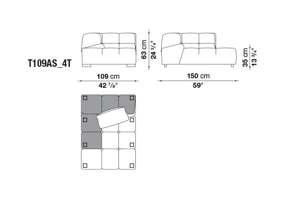Модульный диван B&B Italia Tufty Time ARCH-00144354 - Вид №16