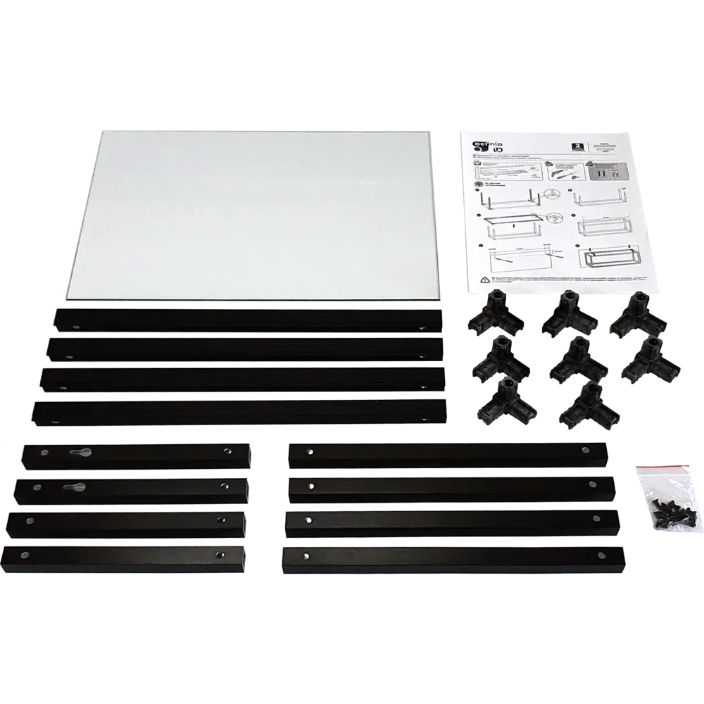 Полка-каркас для кухни 25.6x35x40 см алюминий/стекло 82441024 STLM-2067597 DELINIA  - Вид №2