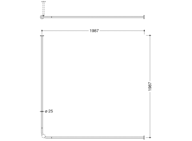 900.34.10560 Карниз HEWI System 900 - Вид №8