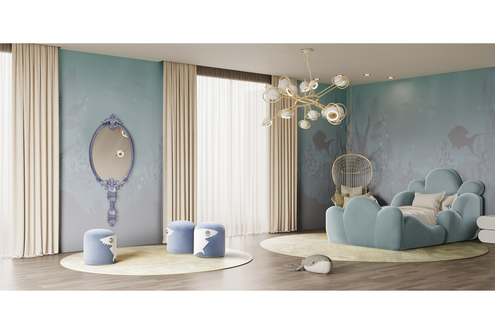 CIST33 Детские пуфики Акула Circu  - Вид №3