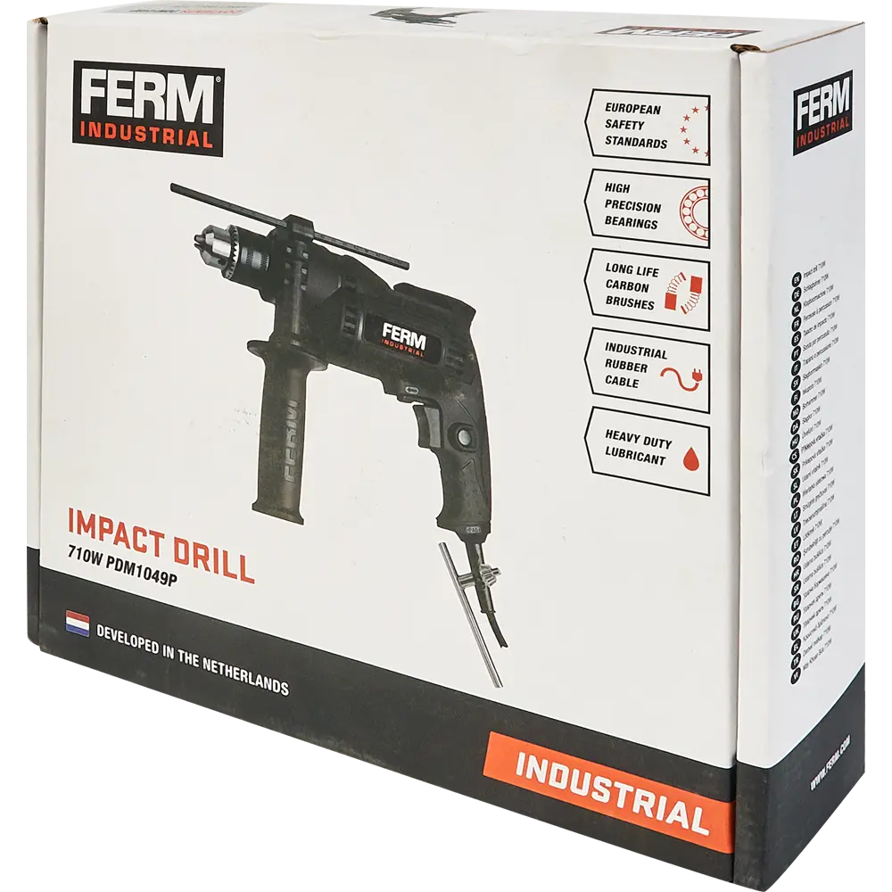 Дрель сетевая ударная Ferm PDM1049P, 710 Вт STLM-2166948 - Вид №5