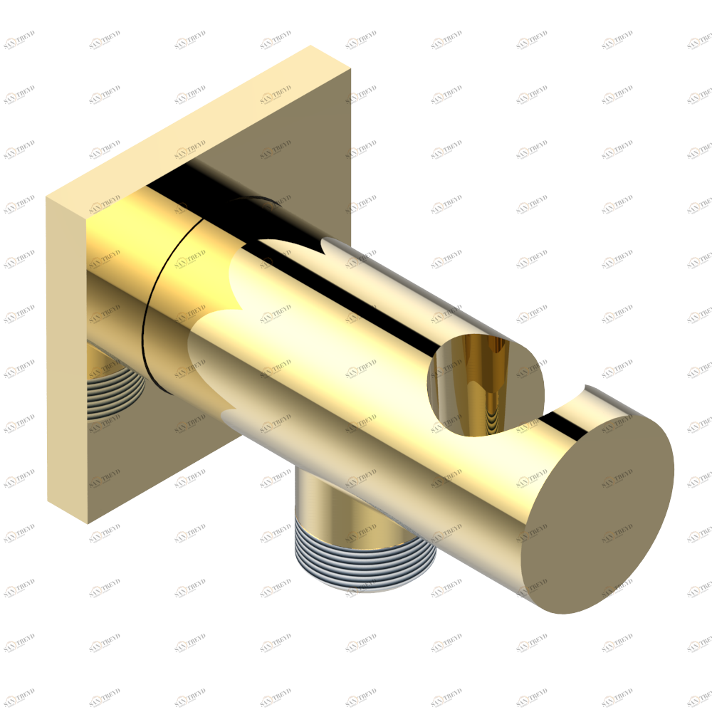 G79-53L Вывод встраиваемый в стену с крючком Thg-paris Cubica Покрытие PVD золотистый цвет G79-53L CAT.F