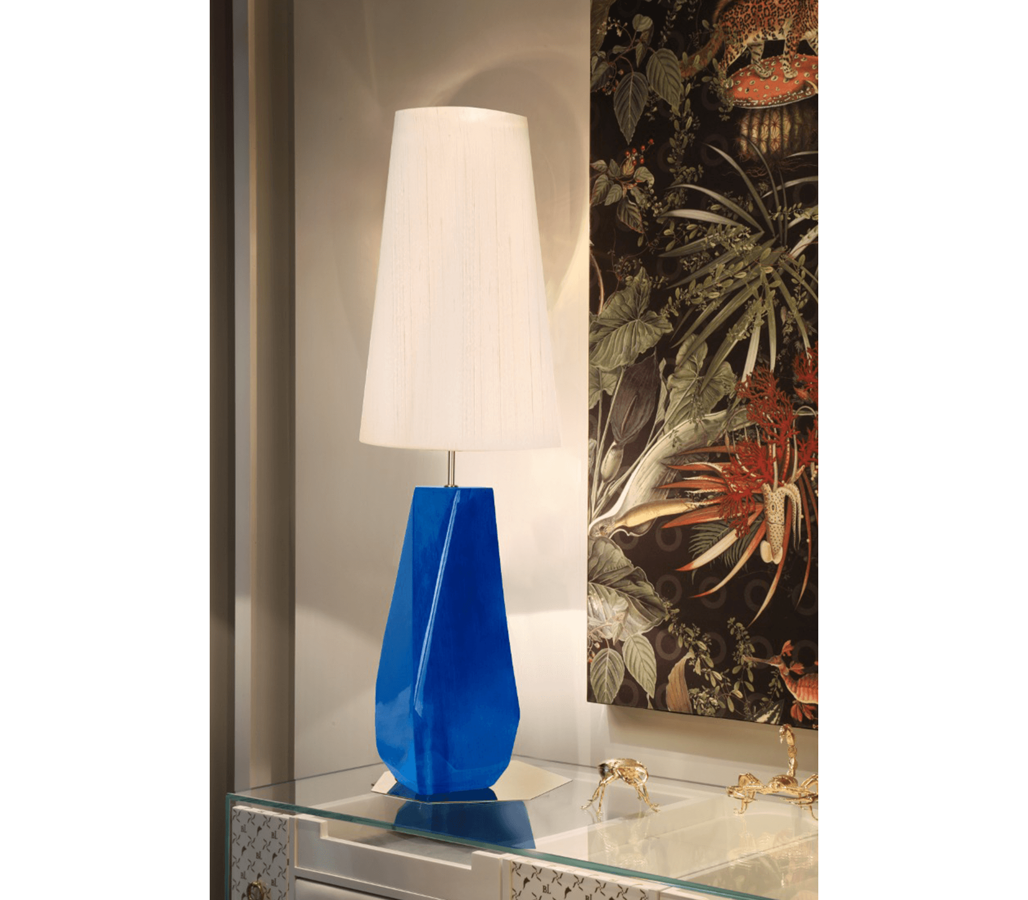 0-104 Почувствуй синюю настольную лампу Boca Do Lobo  - Вид №4