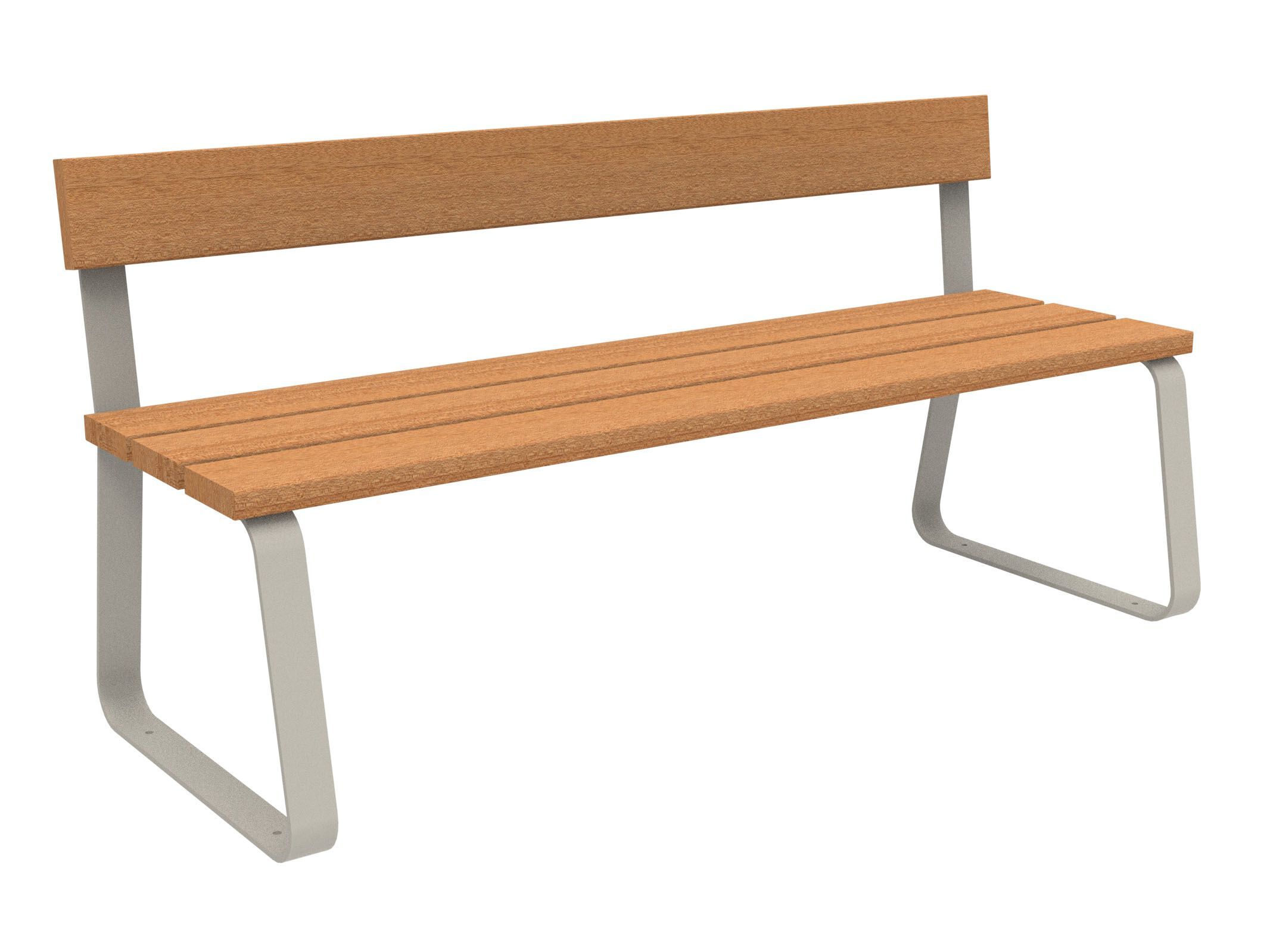 Скамья из окуме со спинкой Lazzari Sunny ARCH-00105754 - Вид №12