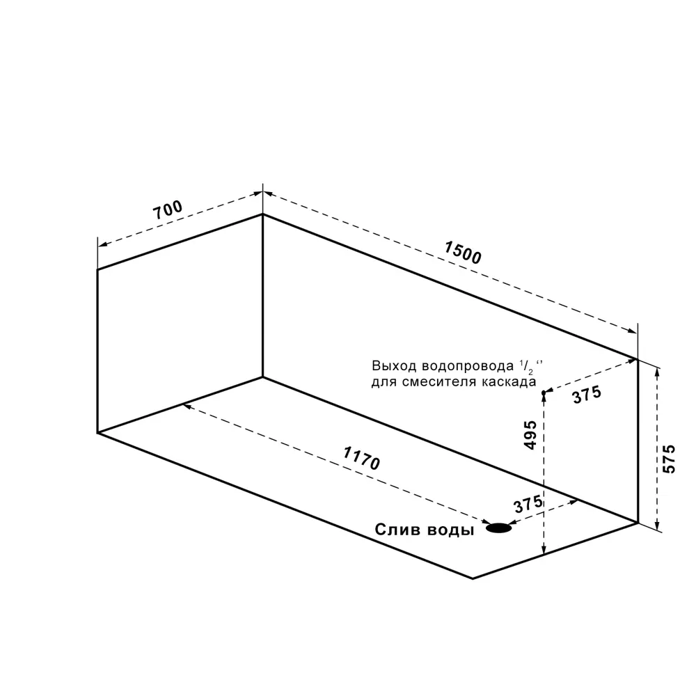 Jacob Delafon Patio — акриловая ванна для компактных пространств 150×70 см 18581931 STLM-0011539 - Вид №9