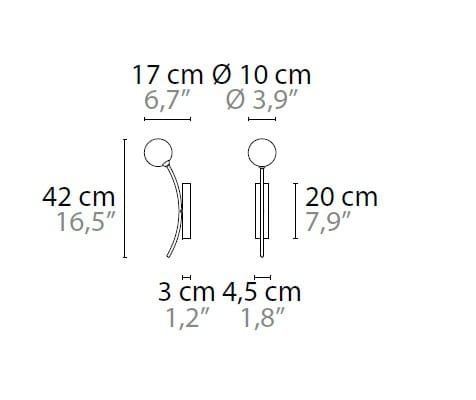 Пескоструйная стеклянная светодиодная настенная лампа ILFARI Penélope ARCH-00002027 - Вид №3