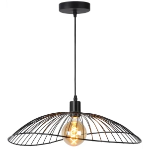 Светильник подвесной Toplight Agnes, 1 лампа, 4 м², с диммером, цвет чёрный