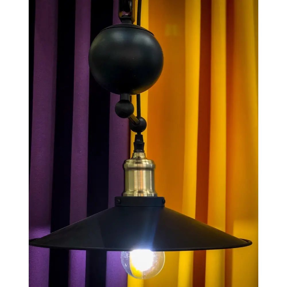 Светильник подвесной Minsk, 1 лампа, 9 м², цвет черный LAMPLANDIA STLM-2039387 - Вид №10