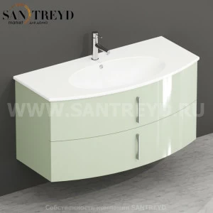 MDMC10Y004 Тумба с двумя ящиками 100 см зеленая Globo 4ALL Италия