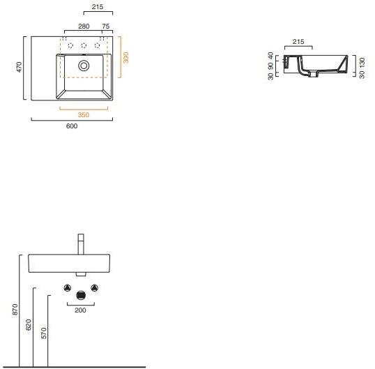 Накладная раковина на столешницу  овальная CERAMICA CATALANO Premium sun-id-1443070 - Вид №13