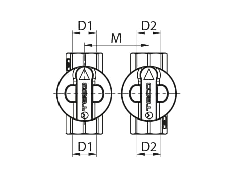 Комплект с двойным запорным устройством TECO K4 ARCH-00131141 - Вид №11