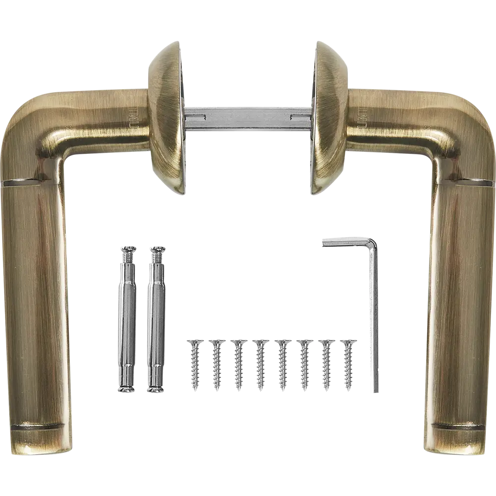 Дверные ручки Punto Rex без запирания цвет бронза STLM-2180042 - Вид №1