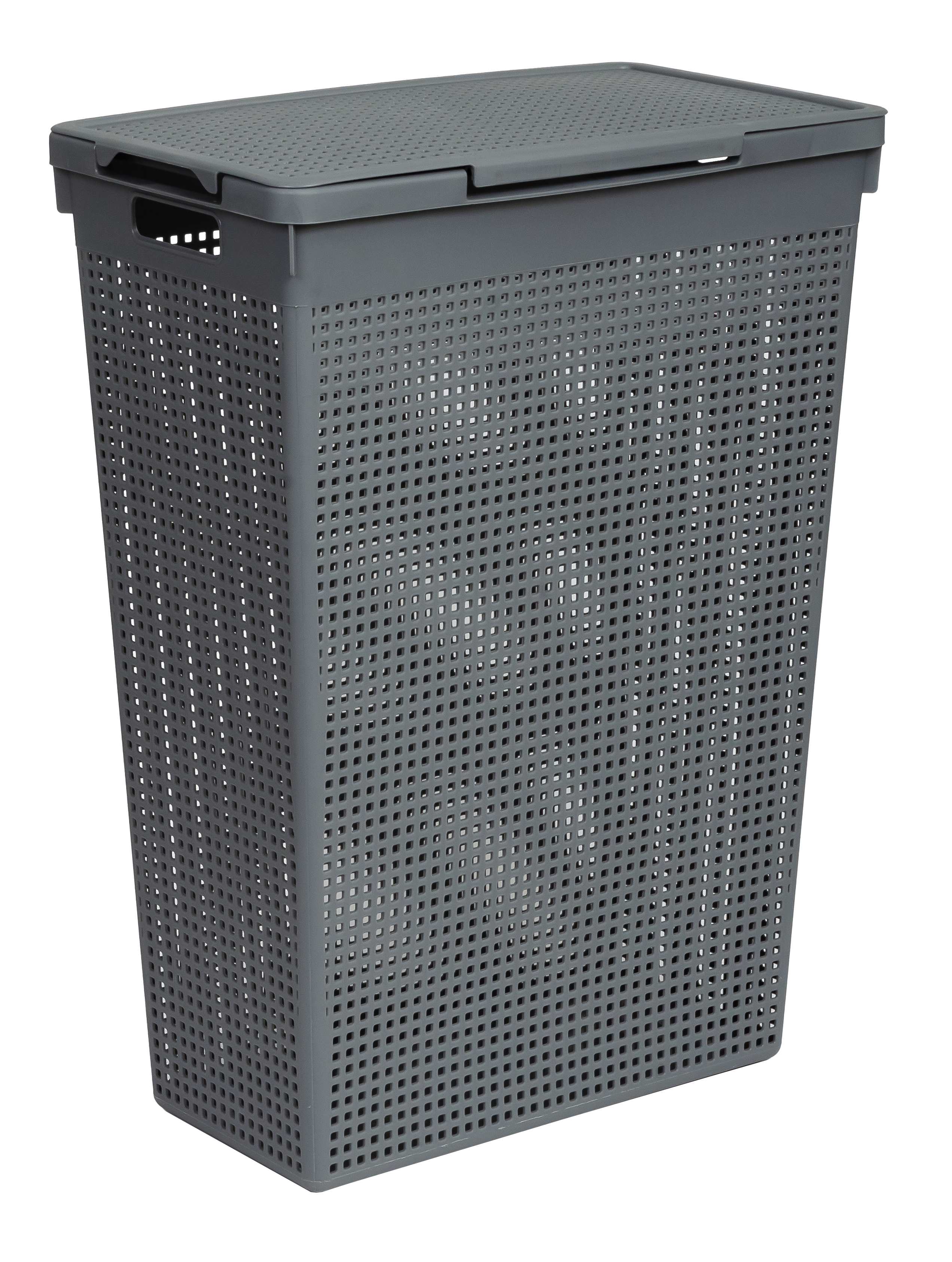 84498347 Корзина для белья цвет серый Лофт STLM-0050642 ВИОЛЕТ 