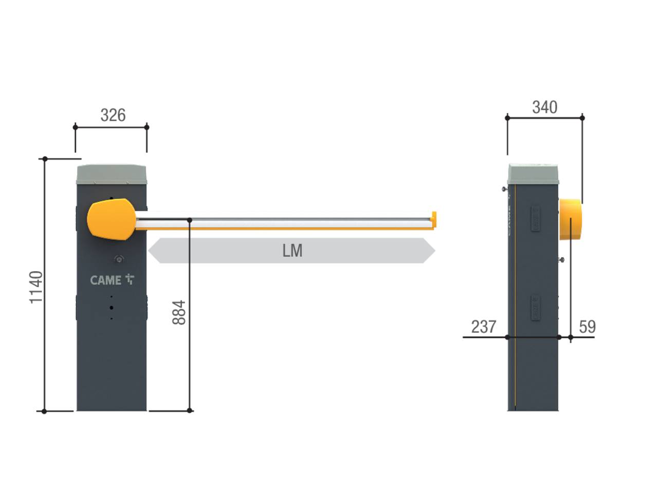 Автоматический барьер CAME GARD LS4 ARCH-00142835 - Вид №4
