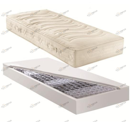 Frauflex Антибактериальный матрас с пружинами карманного типа из материала air-flex ™ Jeans sun-id-1353821