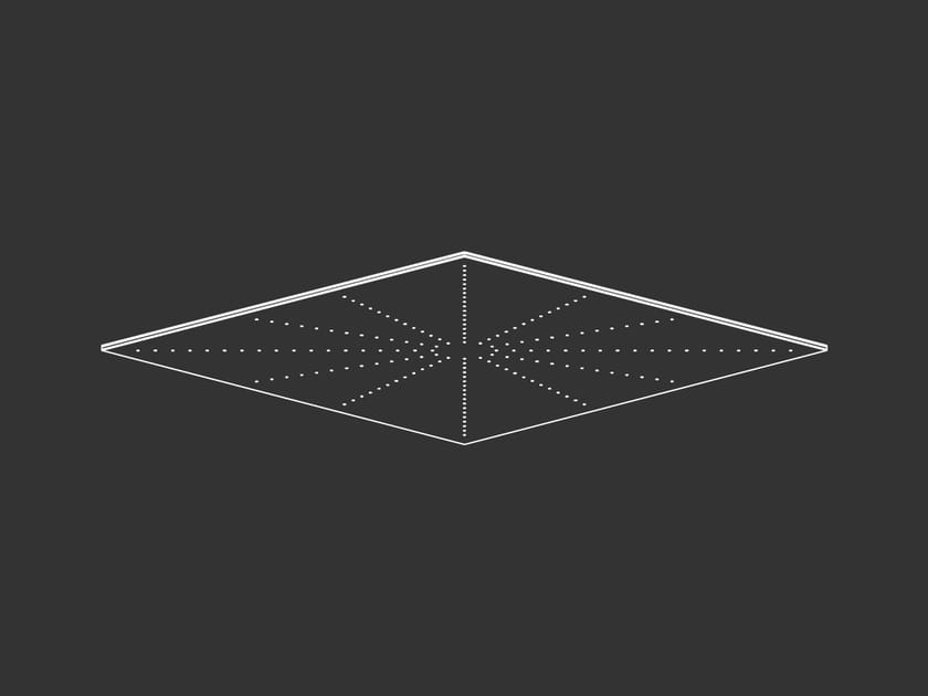 Квадратная регулируемая душевая головка из нержавеющей стали CEADESIGN FREE IDEAS ARCH-00024394