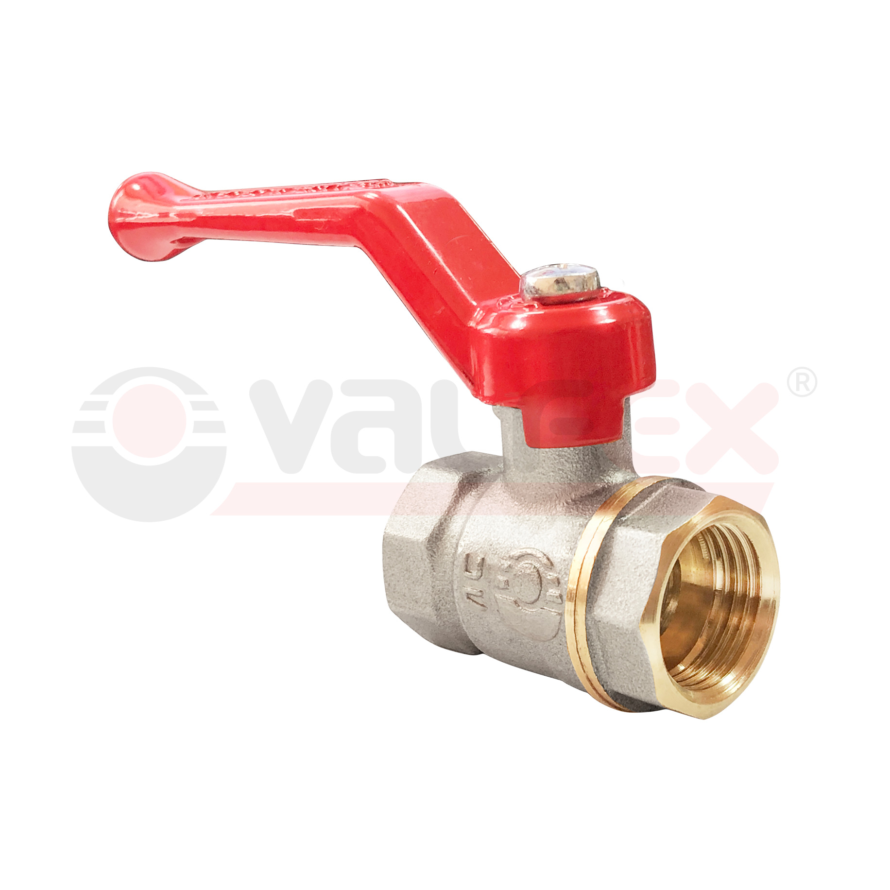 VF.214.NLR1.034   Valfex Кран шаровой OPTIMA (с никелевым покрытием), ручка-рычаг (внутр.-внутр.)  3/4" 