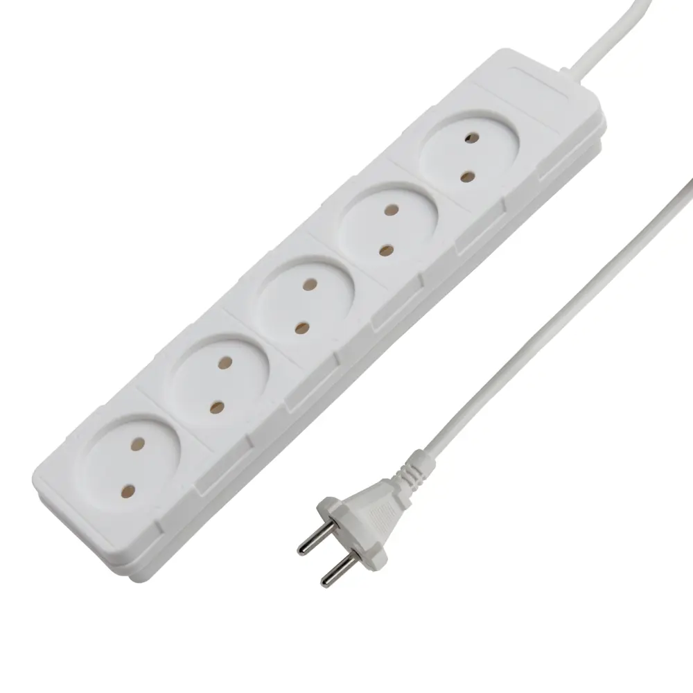 Удлинитель без заземления Electraline 5 розеток, 5 м 82260994 STLM-2079619 