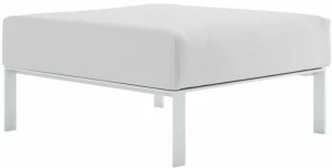 GANDIABLASCO Модульный прямоугольный садовый пуф из ткани Solanas