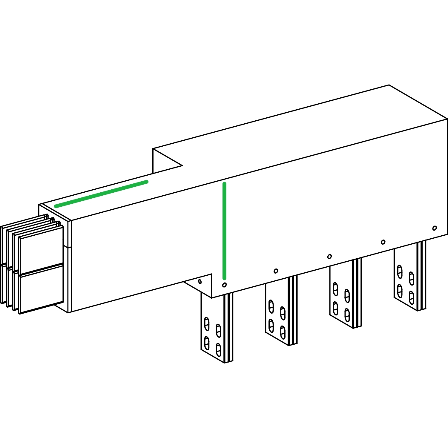 KRA1600EL33 СЕКЦИЯ ПРИСОЕДИНИТЕЛЬНАЯ К ТР-РУ Schneider Electric Canalis 