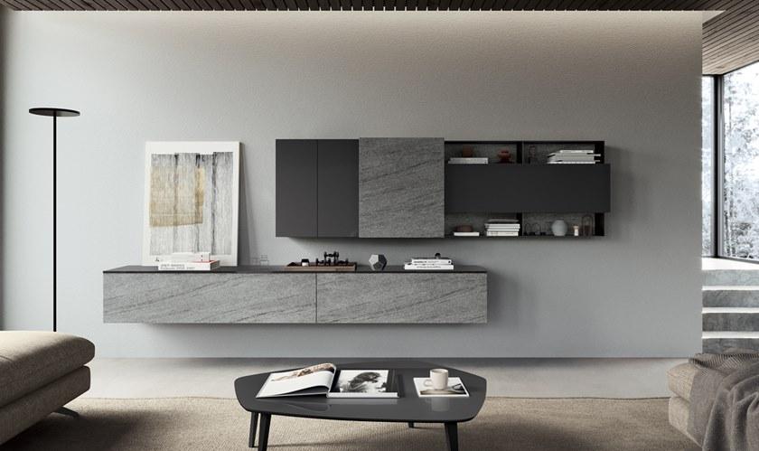 Febal Casa Настенная оборудованная стена, покрытая меламиновым лаком sun-id-1443317 - Вид №3